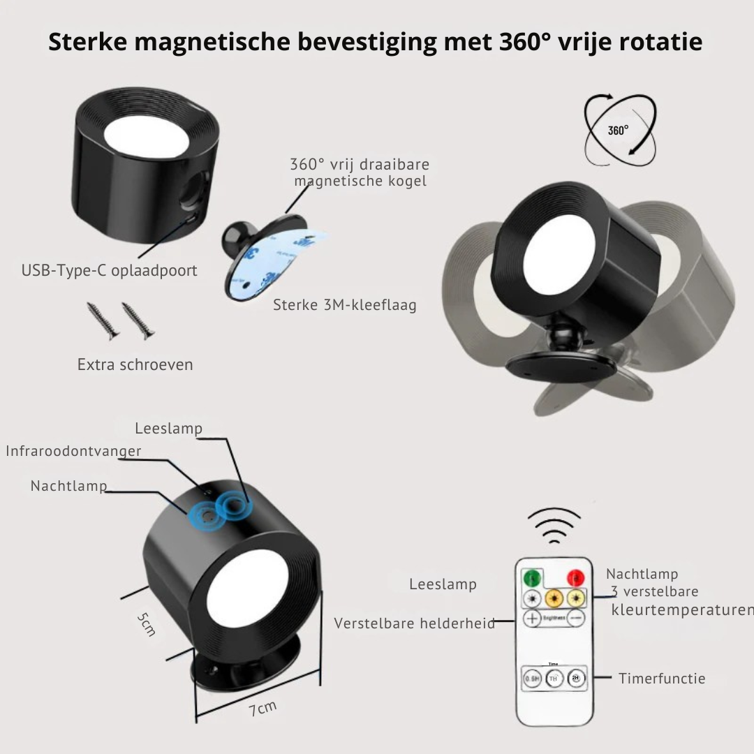 LumiGlow™ Luxe Wandlamp