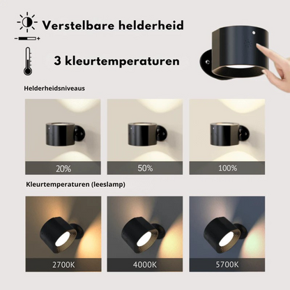 LumiGlow™ Luxe Wandlamp